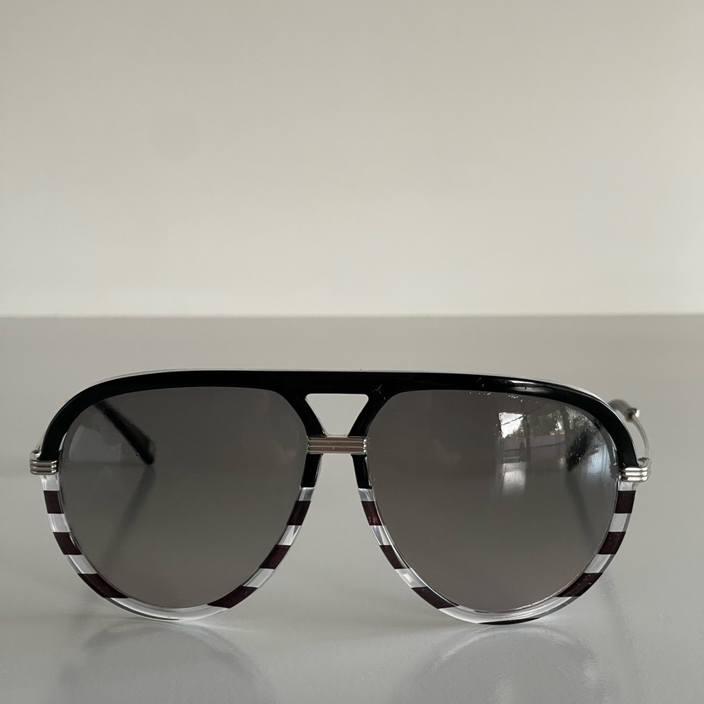 Dior sunglasses black/ White / semi used